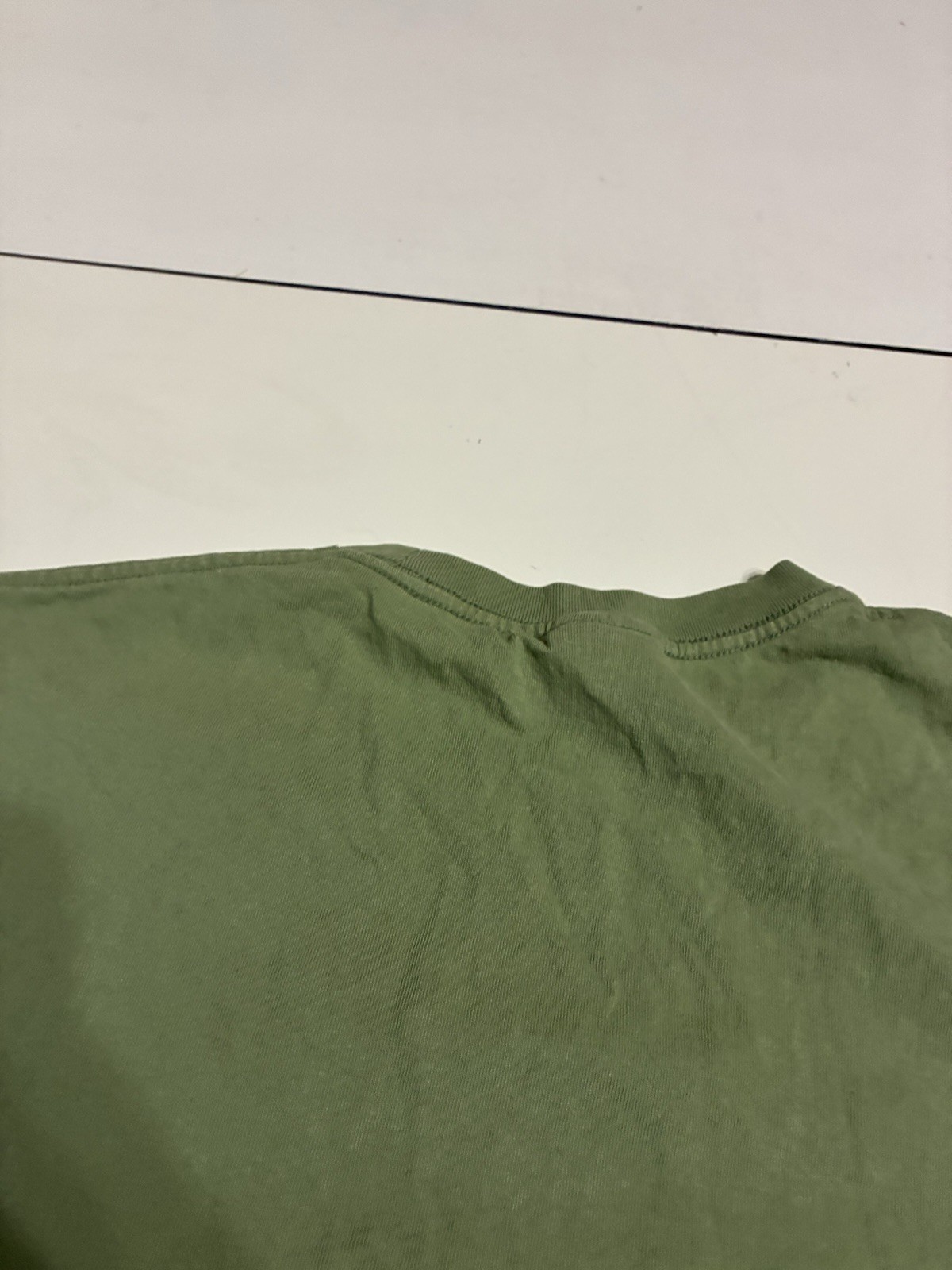 Vintage BAPE A Bathing Ape Shirt Medium Olive Long Sleeve Skater Streetwear Y2K