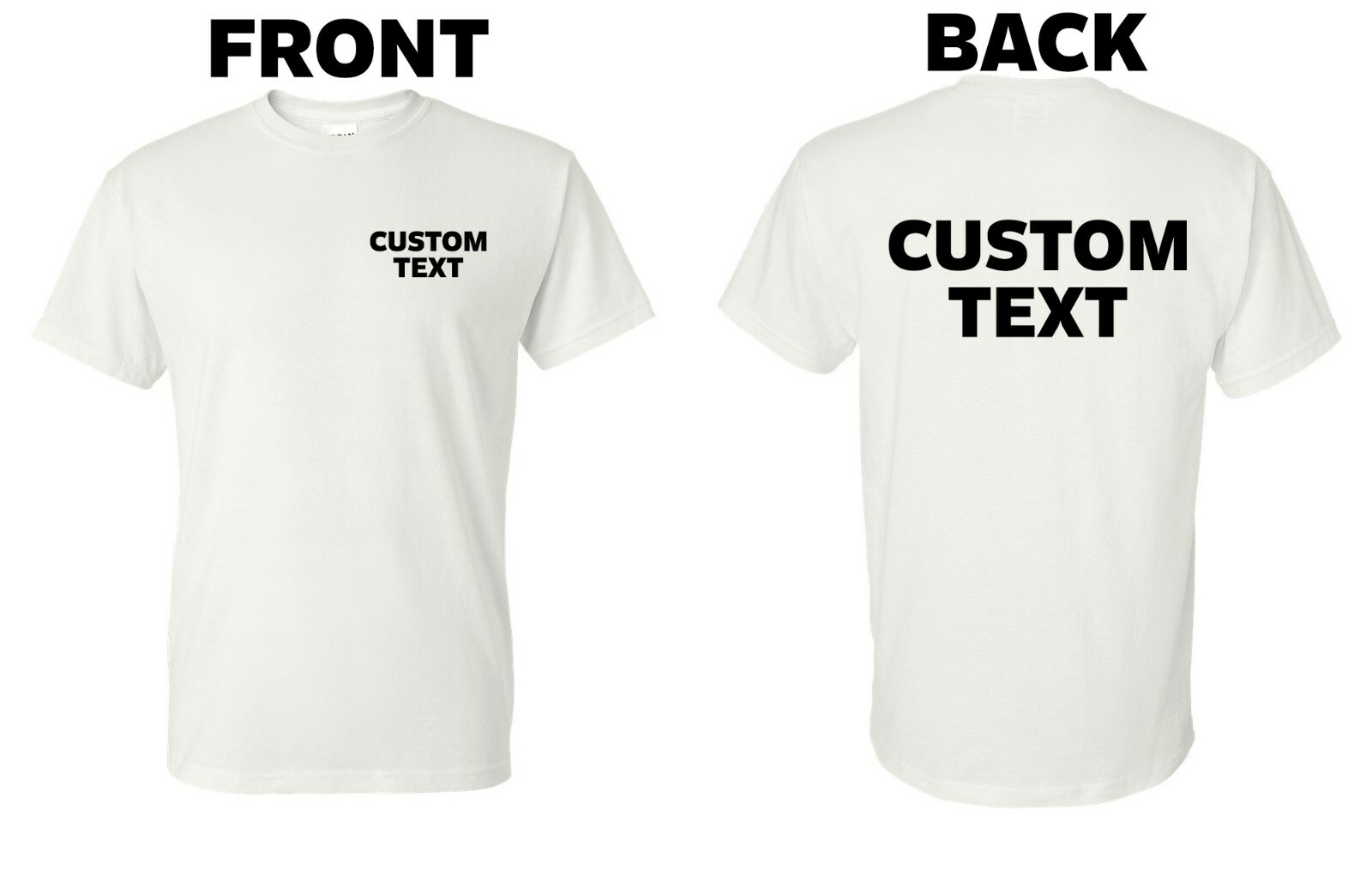 Custom T-Shirt, Personalized, Add Your Own Text