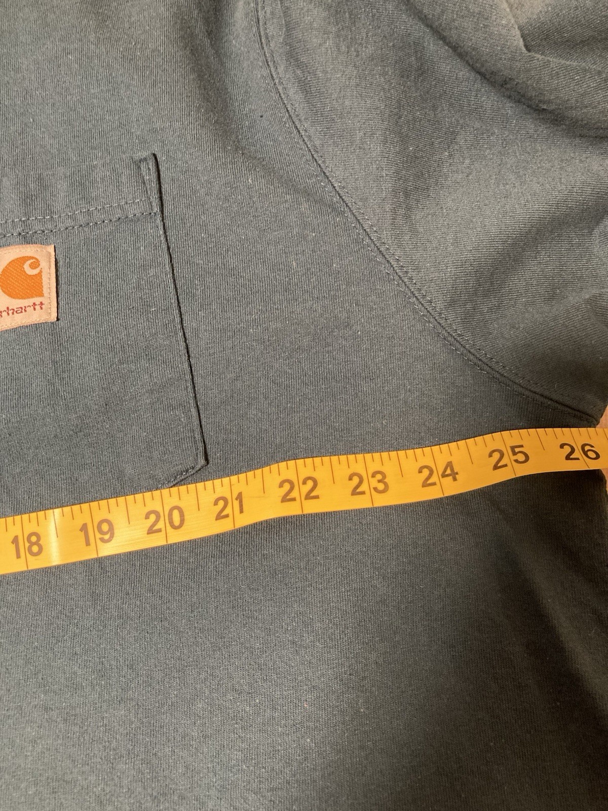Carhartt Men’s XL Original Fit Pocket T Shirt Dark Teal Heavyweight