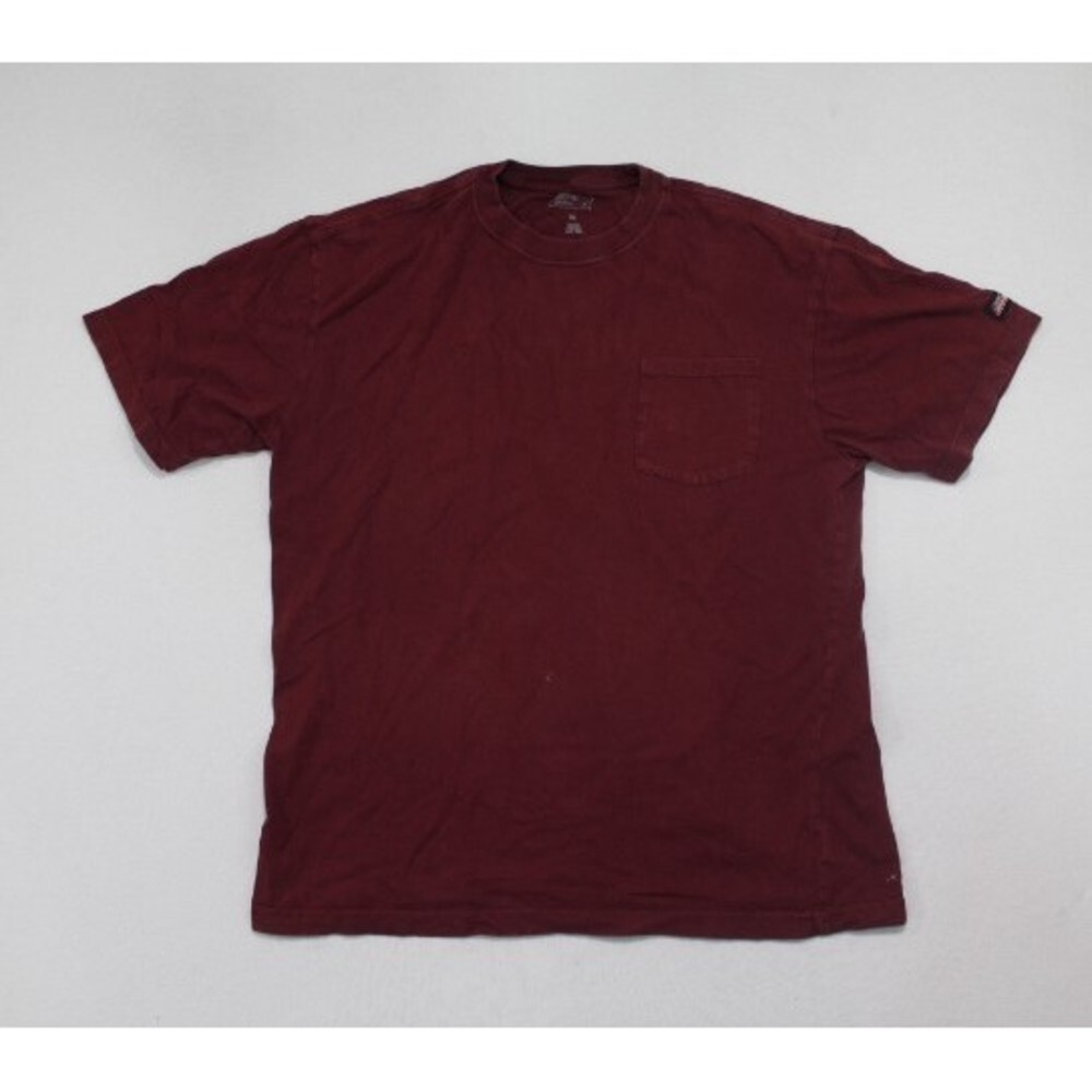 Dickies Men Red Shirt Heavy Short Sleeve workwear Size XL