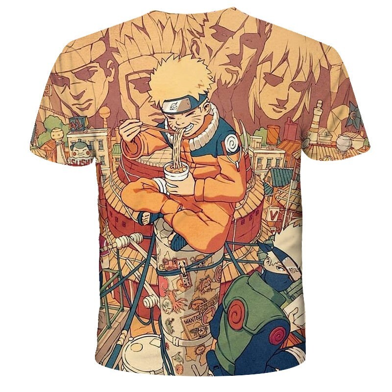 Anime Manga NARUTO T-Shirt Double-Sided Unisex Adult Size Large Medium Small