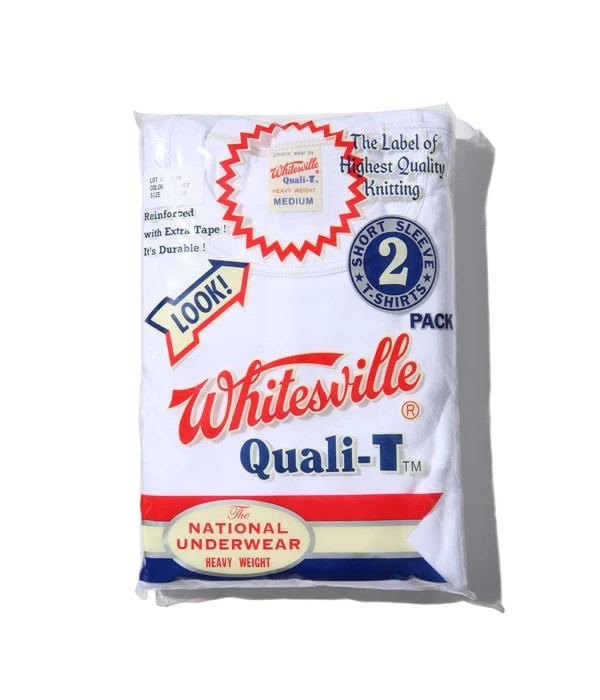 Whitesville WV73544 2-PACK T-SHIRT OFF-WHITE Size XL Men’s JAPAN NEW