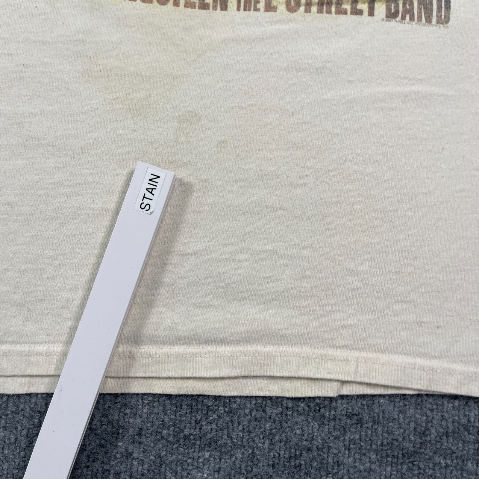 Vintage 2007 Bruce Springsteen & The E Street Band Shirt Medium 19×25 Beige