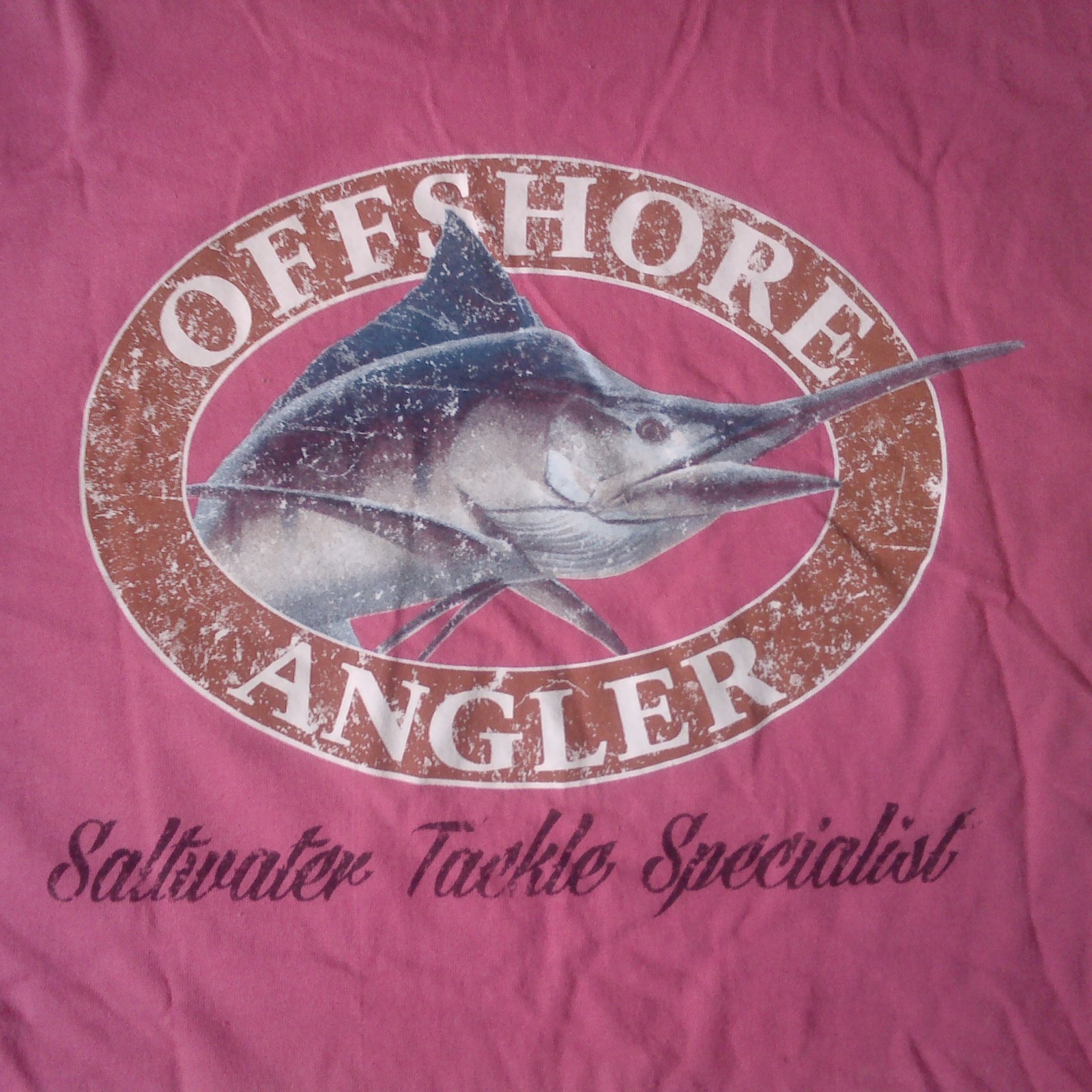 World Wide Sportsman T-shirt Adult Medium Pink w/Pocket 100% Cotton