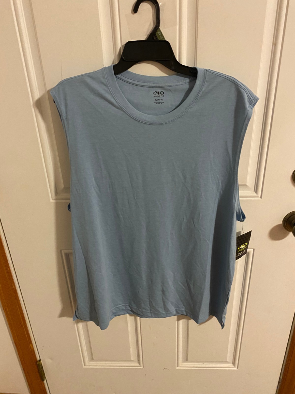 BRAND NEW MEN’S SIZE XL ATHLETIC WORKS AQUA JASPER HEATHER MUSCLE TANK TOP