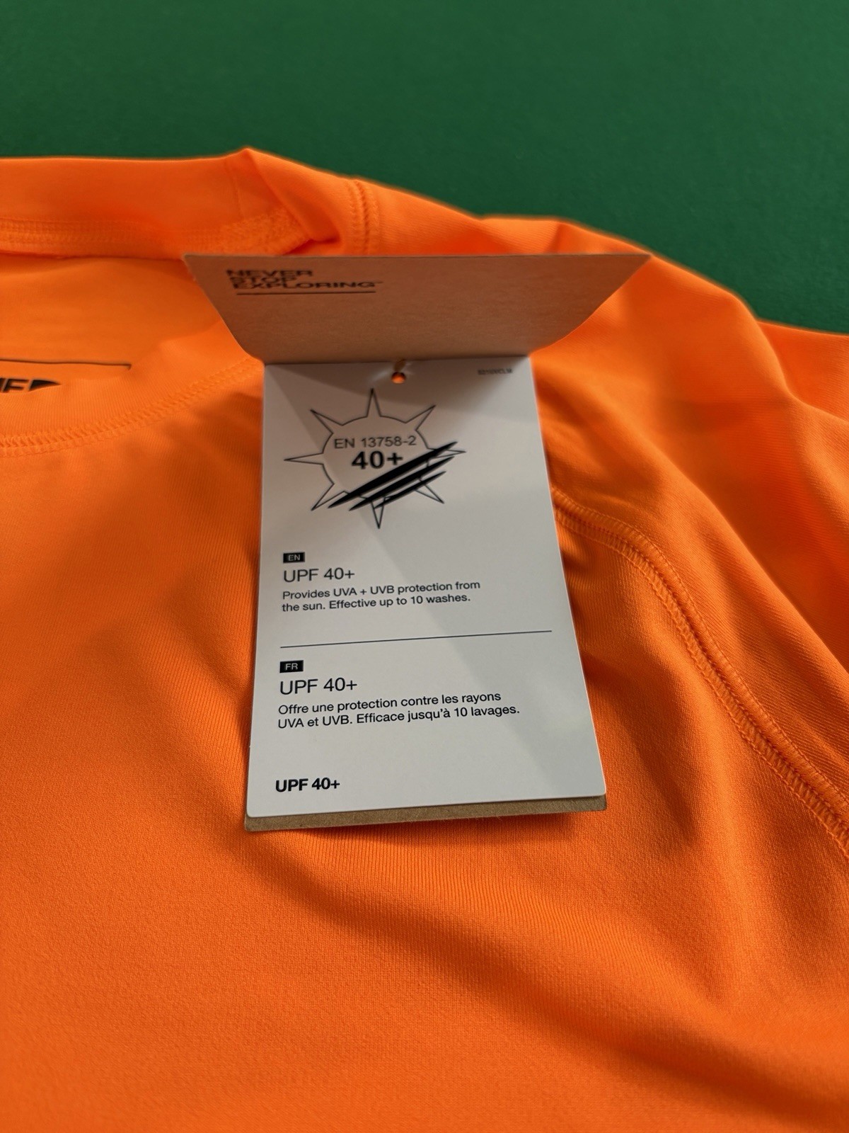 The North Face Online Ceramics Shirt Men Medium Orange LS Water Top Outdoors UPF