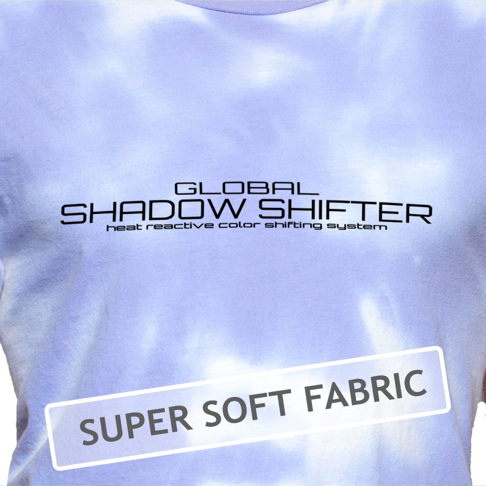 Shadow Shifter Color Changing Adult BLUE TO WHITE T-Shirts like 90s Hypercolor