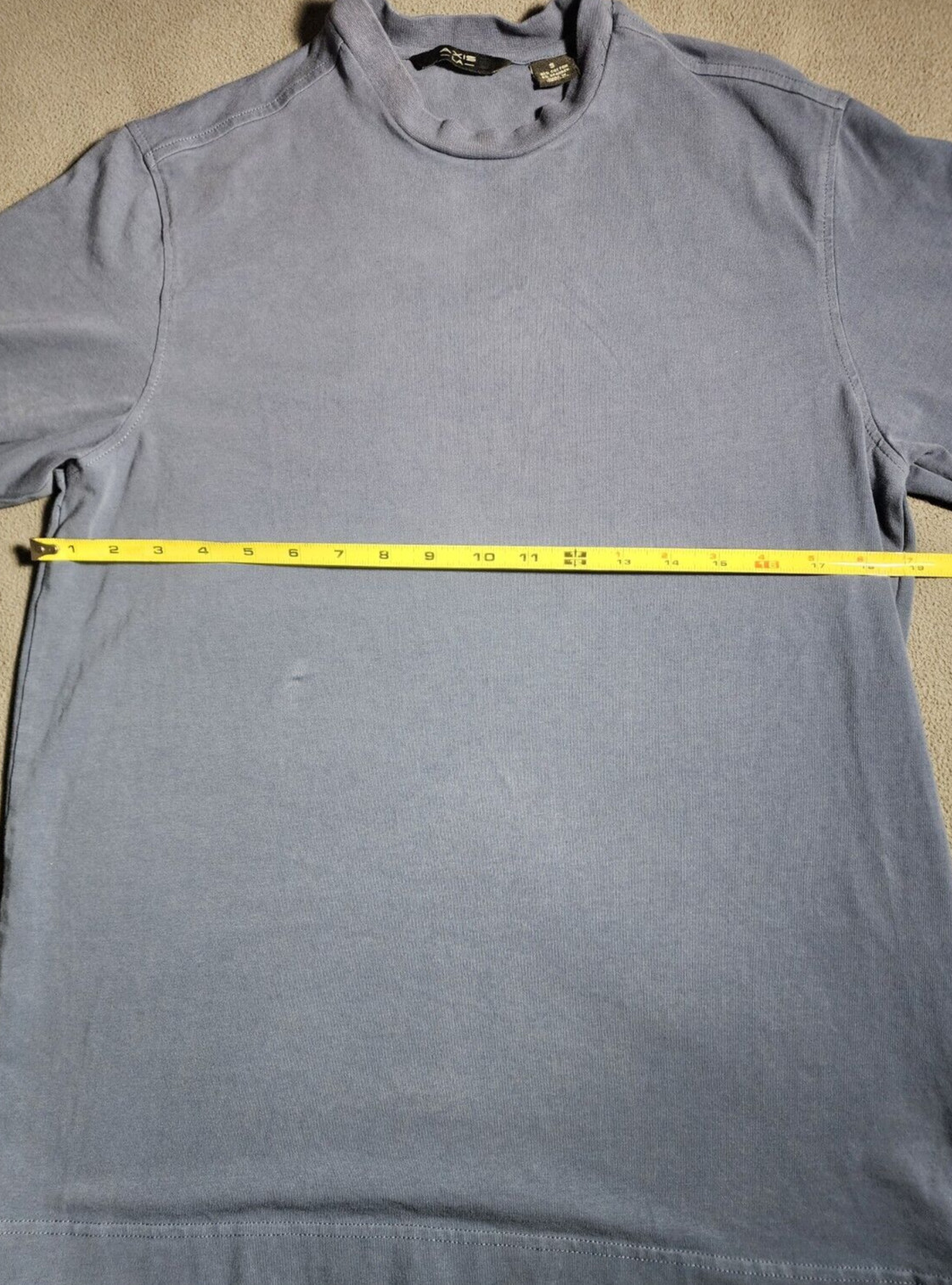 Axis LA T-Shirt Men Small Blue Short Sleeve Outdoor Round Neck Pull On