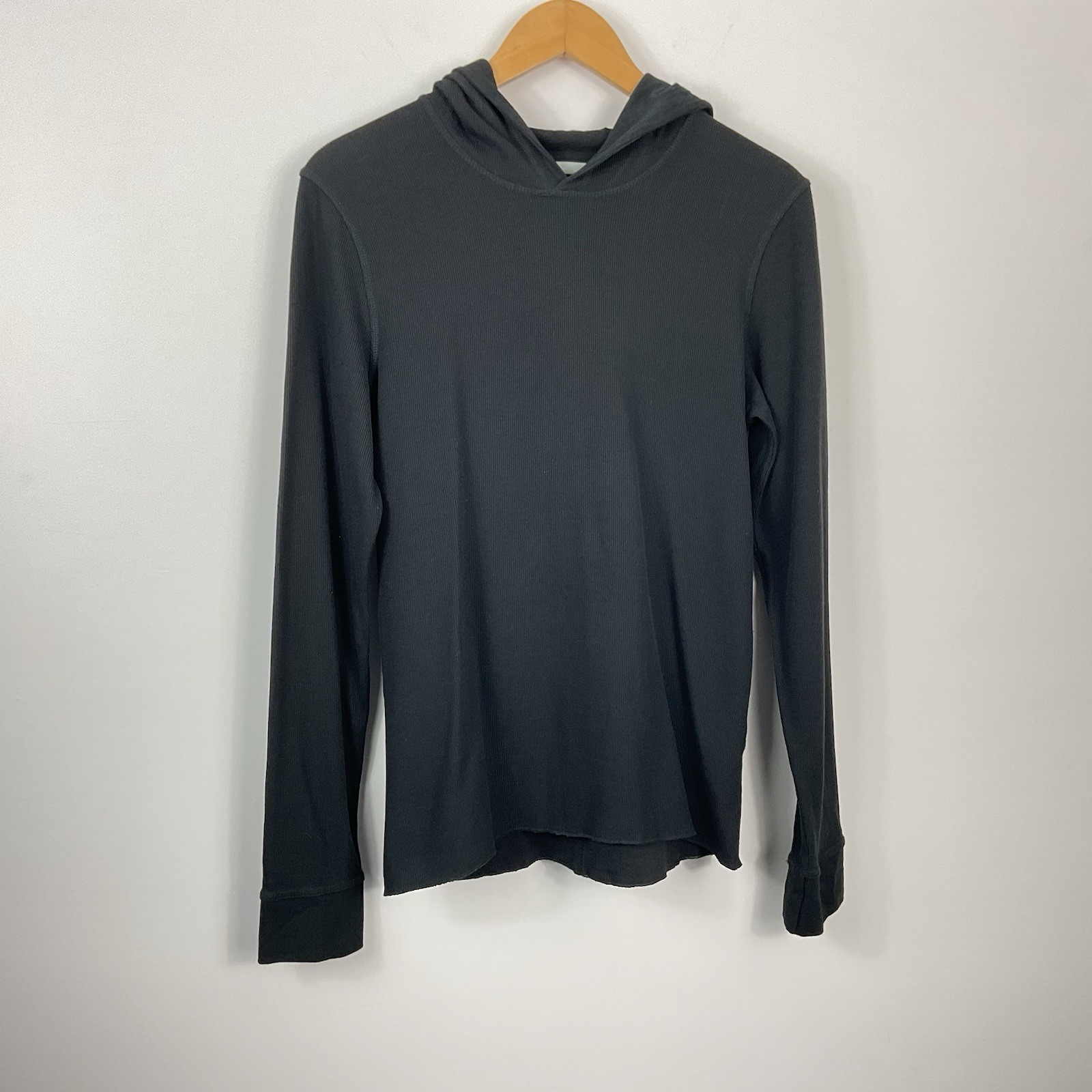 Vince Waffle Knit Thermal Hooded Shirt Men’s Size Medium