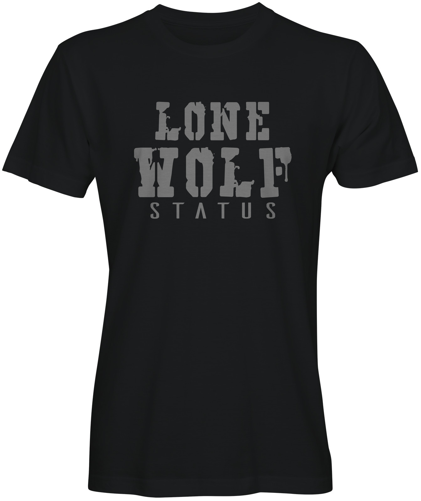 Lone Wolf Status Slogan Tee