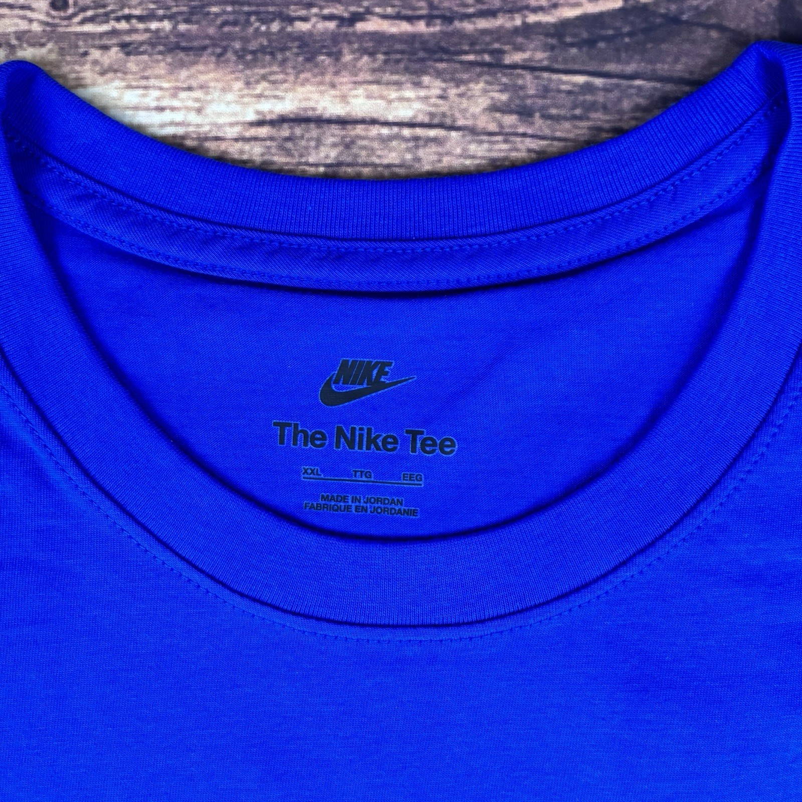 Nike Sportswear Club Tee Mens XXL 2XL Game Royal Blue Cotton Shirt AR4997-480