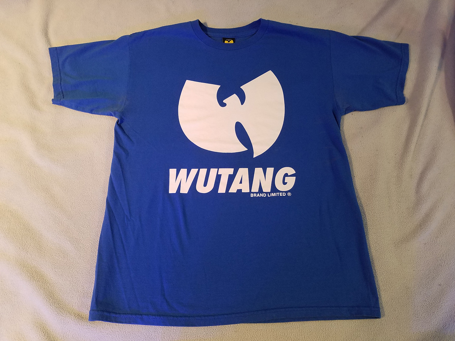 RARE Wutang Brand Limited Blue W Crew Neck T-Shirt Men’s Medium