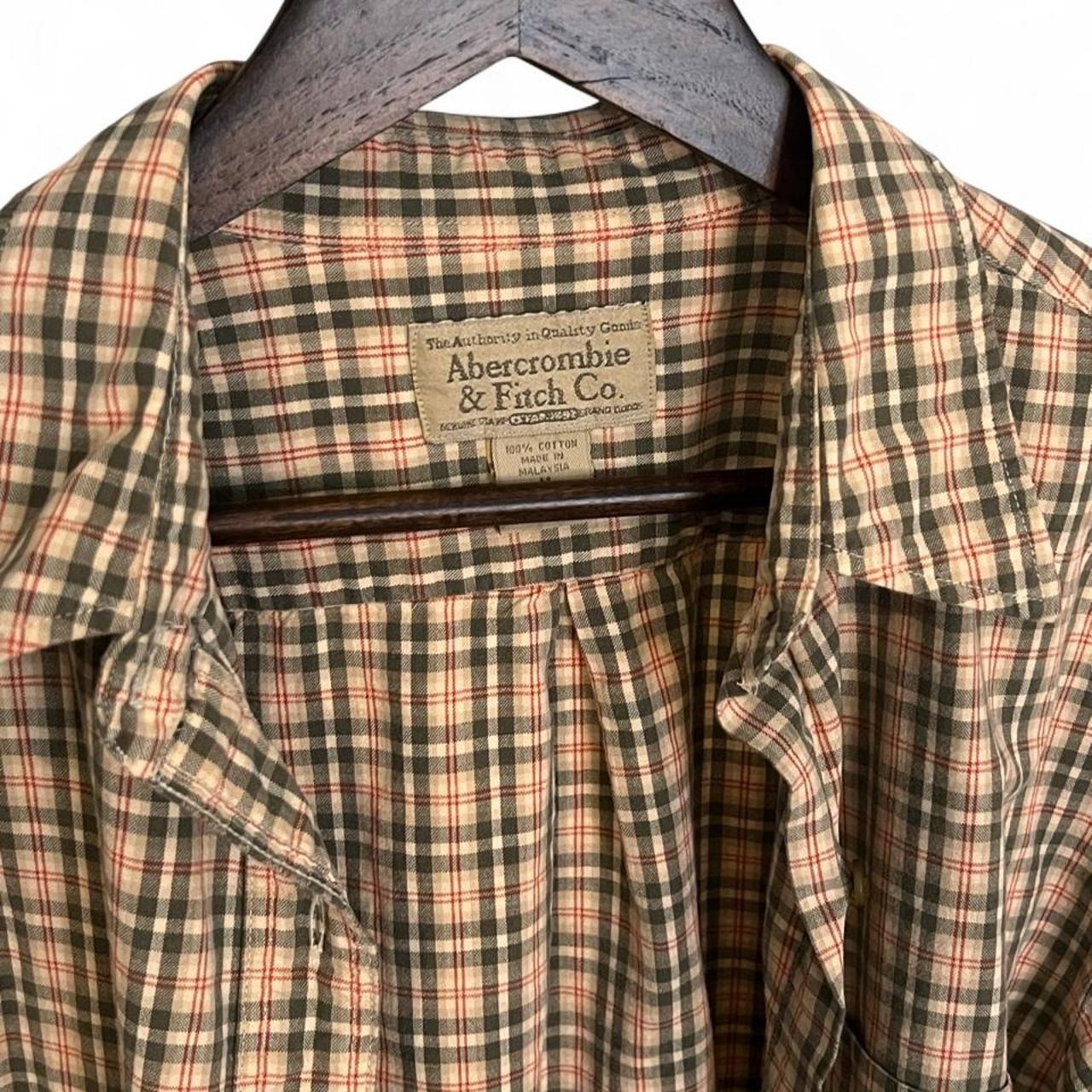 1990’s Abercrombie & Fitch Earthy Toned Flannel Button-Up