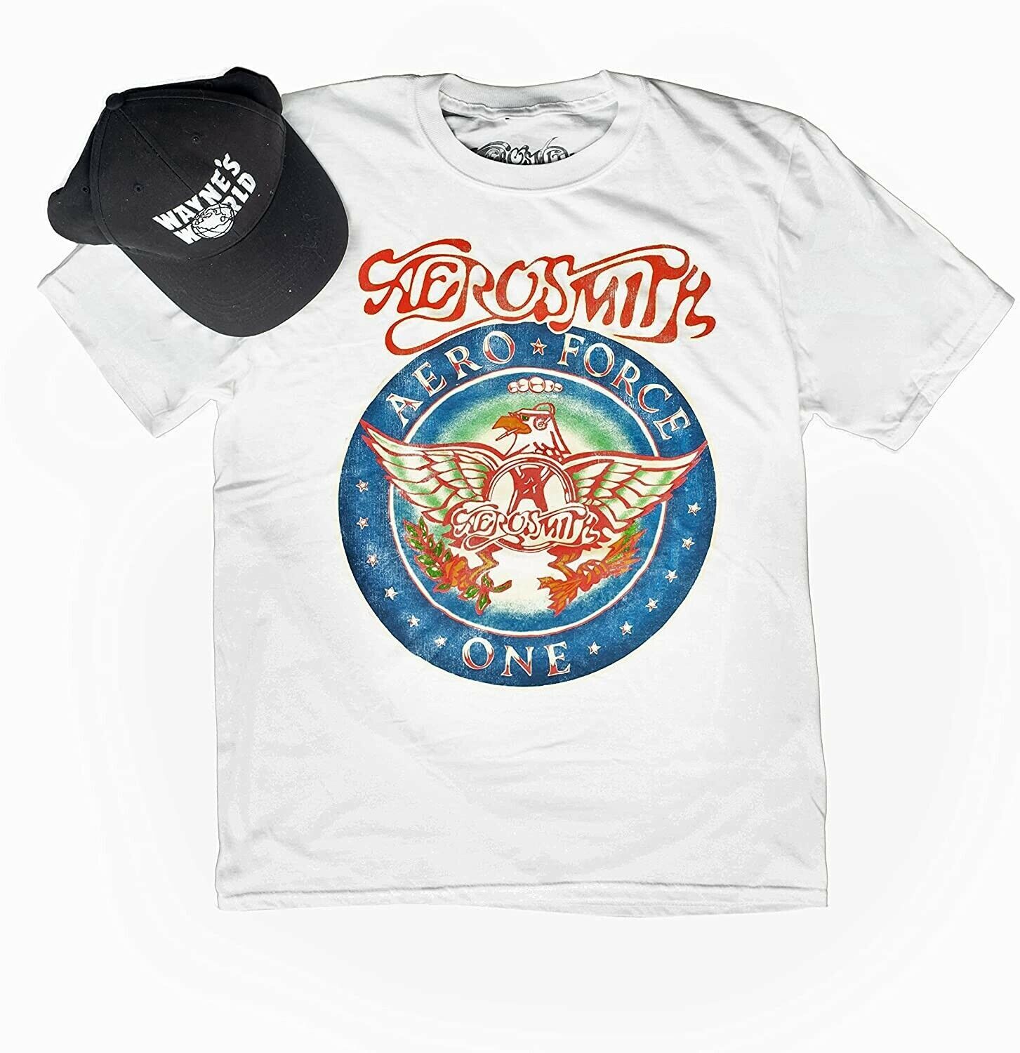Unisex SNL Wayne’s World Aerosmith Band Logo Halloween Cosplay Costume Set