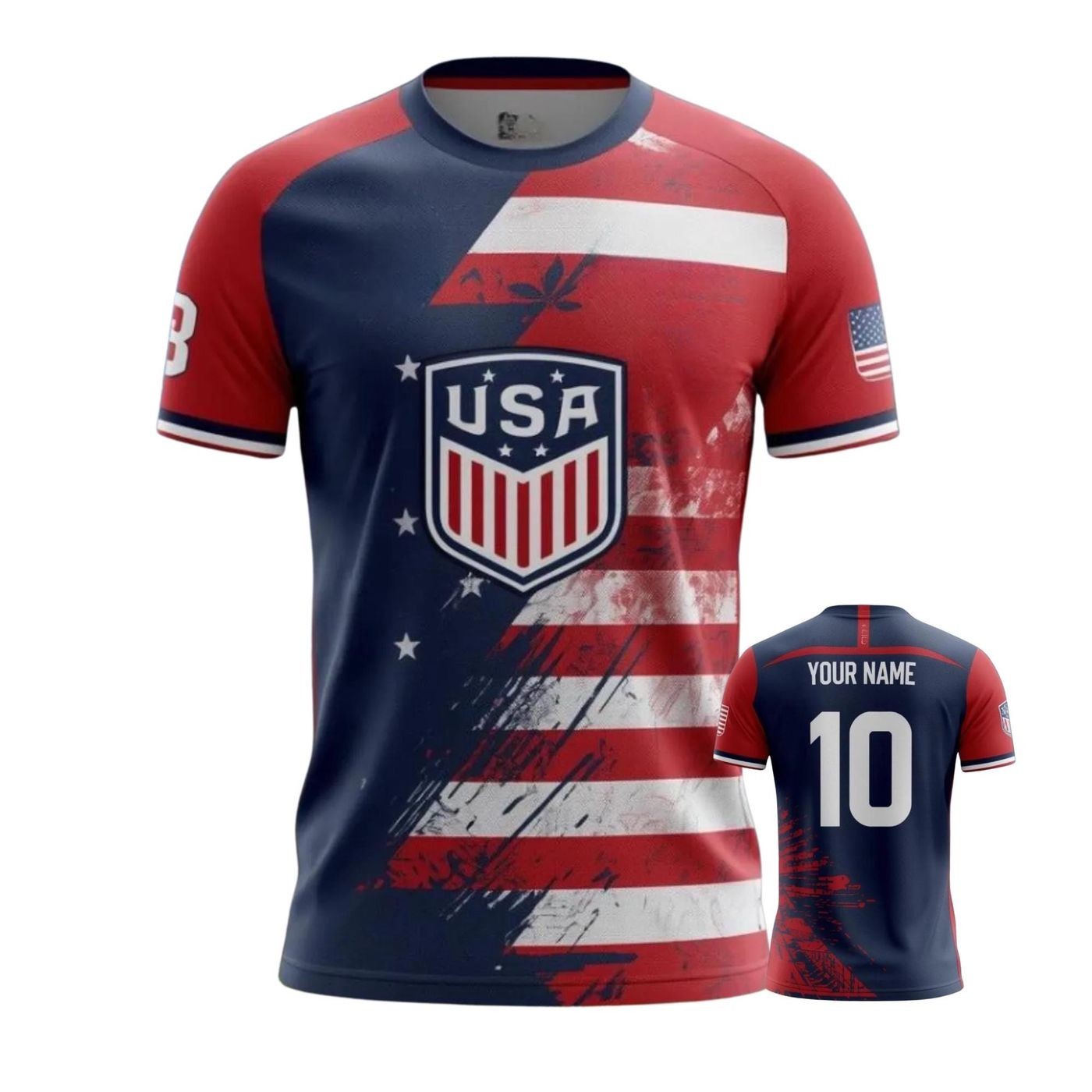 USA Soccer Jersey Custom Name 2026 American Football Shirt Men