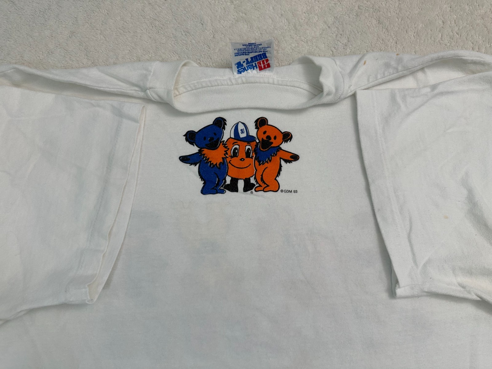Vintage 1990s Grateful Dead Syracuse University Orangemen Dancing Bear T-Shirt L