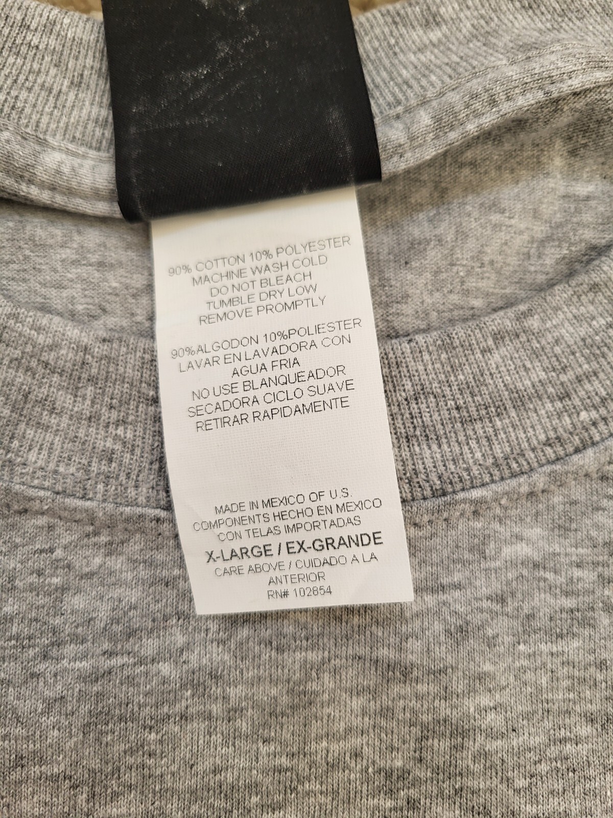 Mens T shirt, XL, Gray, Footaction USA, 90% cotn/10% poly, short sleeve, NWT