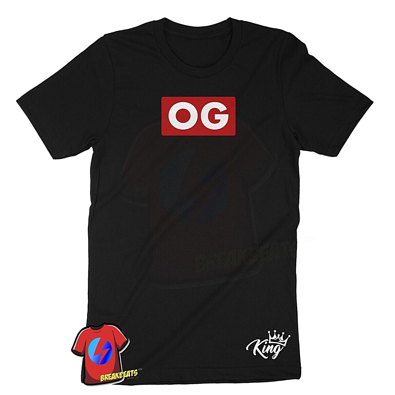 Men’s T Shirt OG King Streetwear Graphic Design Hip Hop Style Summer Shirt