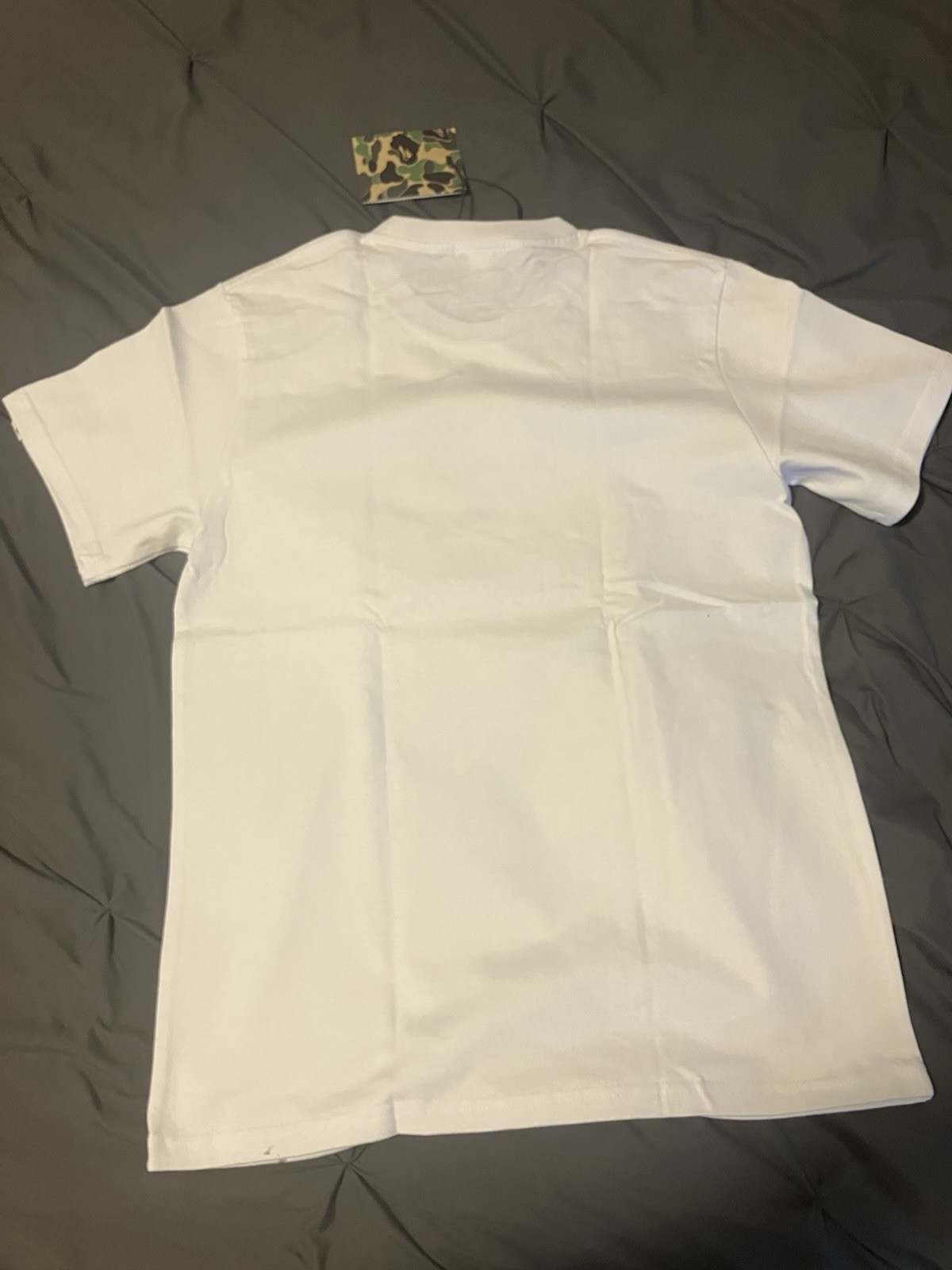 A Bathing Ape BAPE White Ape Head Graphic Logo Cotton Crew Neck Tee Men’s M