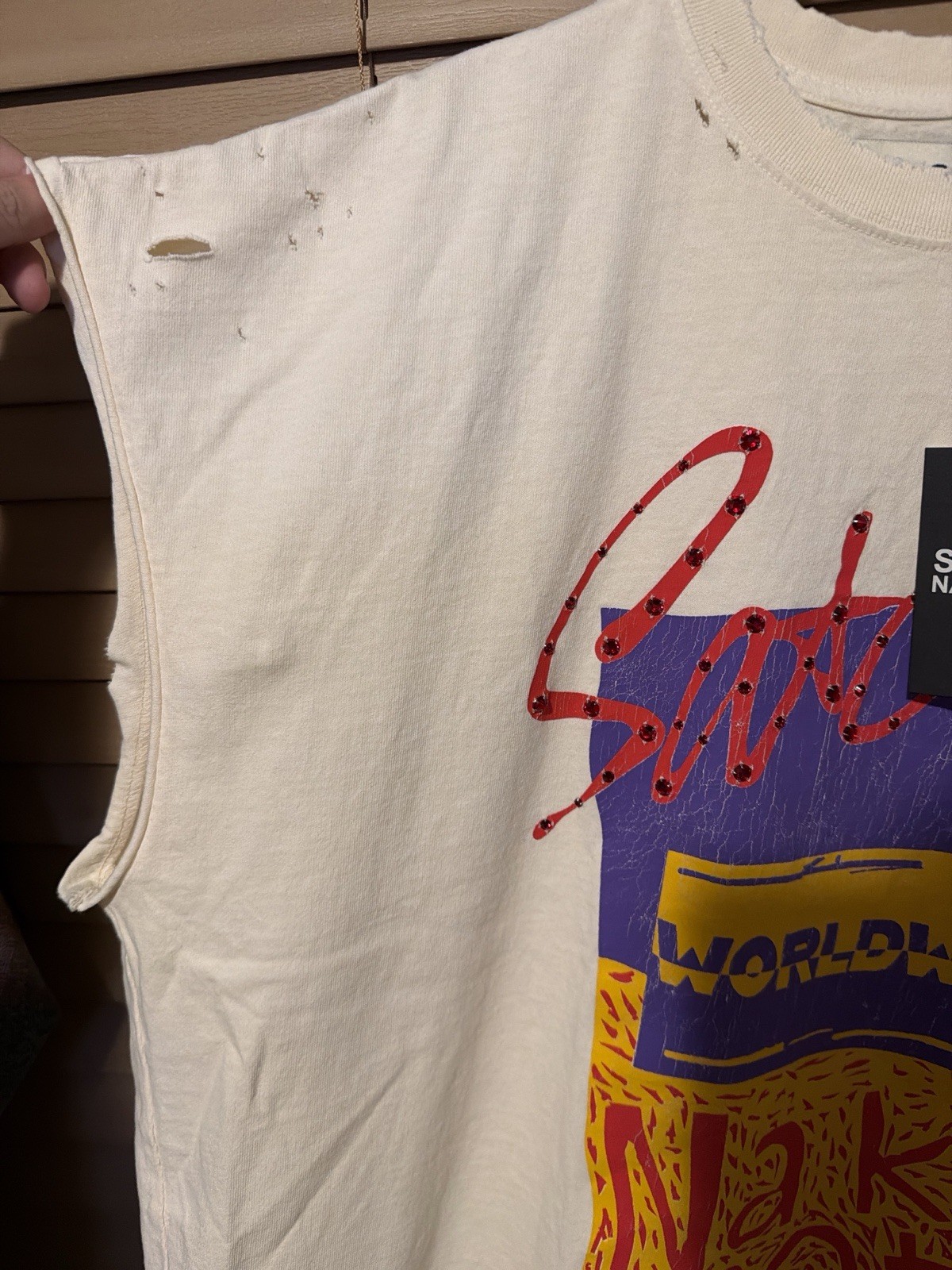 Satoshi Nakamoto Worldwide Shirt Size XL Cut Off Tee