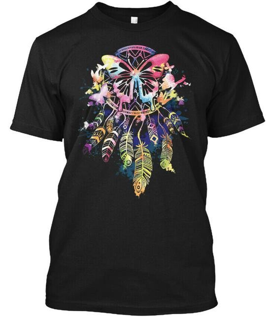 Butterfly-dreamcatcher T-Shirt Made in the USA Size S to 5XL