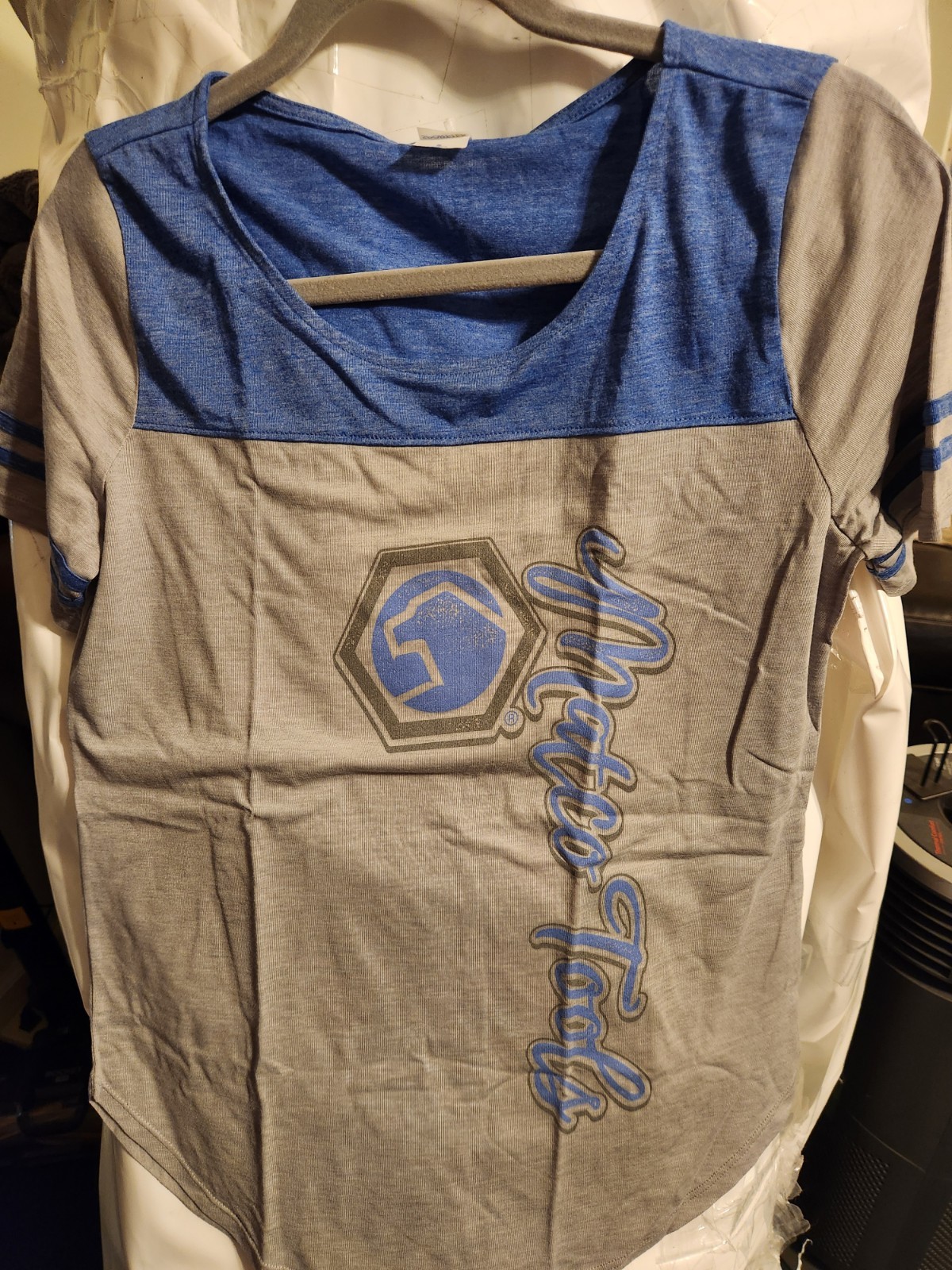 Sport-Tek Triblend Matco Tools Fan Tee Shirt Small Blue Gray
