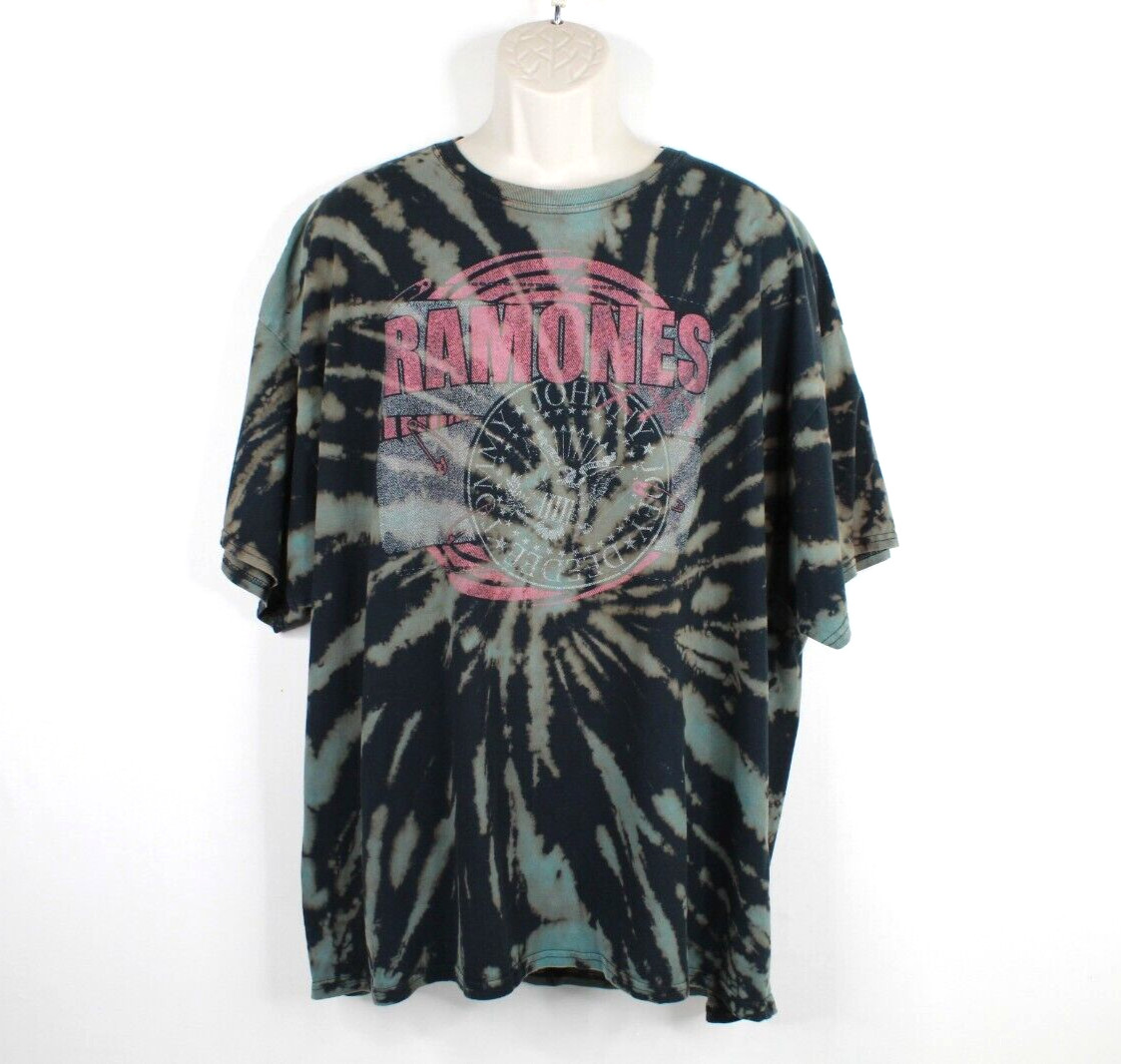 Ramones T Shirt Size Oversized Large Presidential Seal Logo Punk Rock Band Dyed