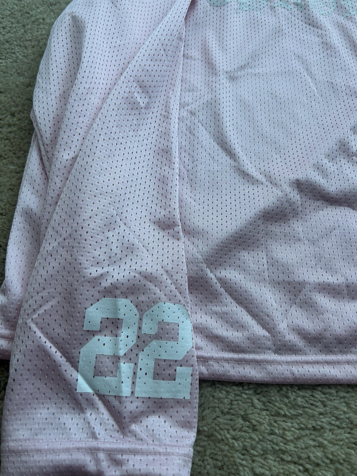 Pink Chrome Hearts Warm Up Jersey Size S