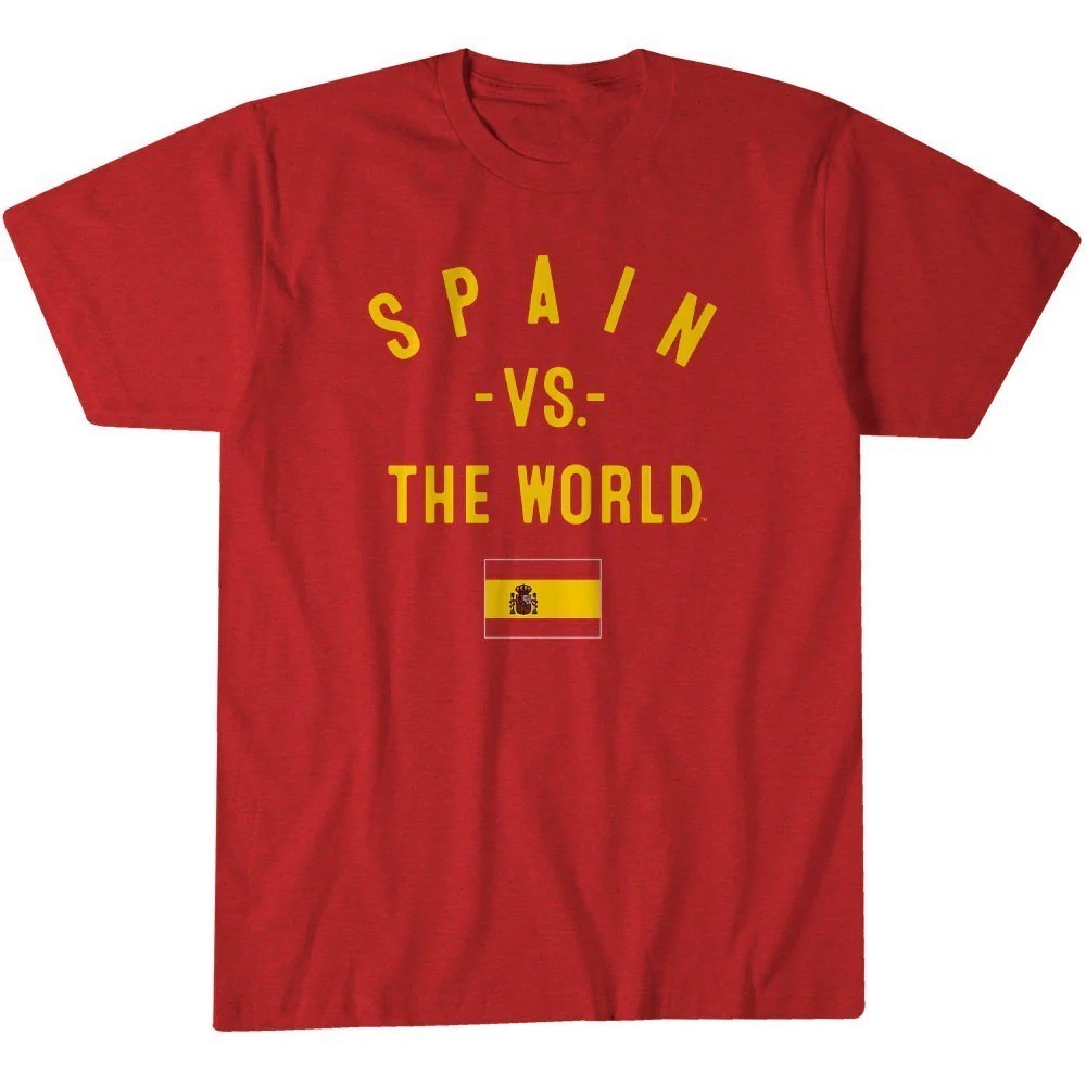 Spain Vs The World Shirt Spanish Flag Soccer Fan Graphic Tee