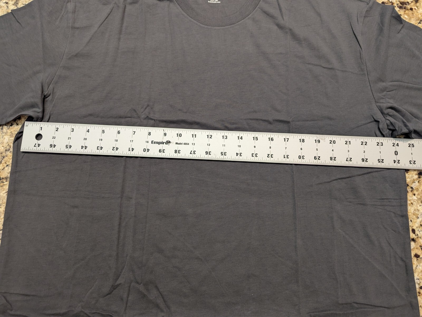 True Classic Men’s Classic Crew Neck Short Sleeve Tee Shirt Carbon Dark Gray 2XL