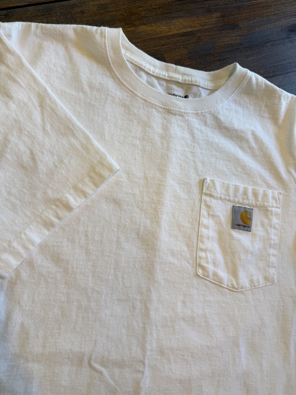 Carhartt Pocket T-Shirt Relaxed Fit Mens Size M 103296-100 Short Sleeve White