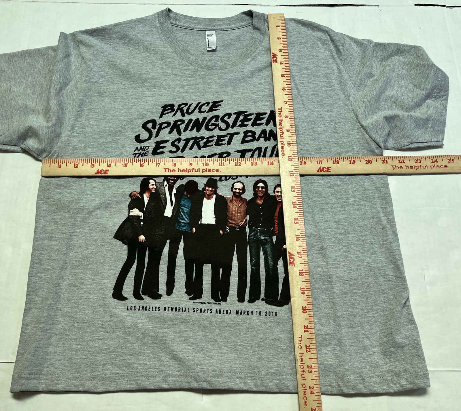 Bruce Springsteen ‘The River Tour 2016’ Los Angeles ladies boxy T shirt NWOT