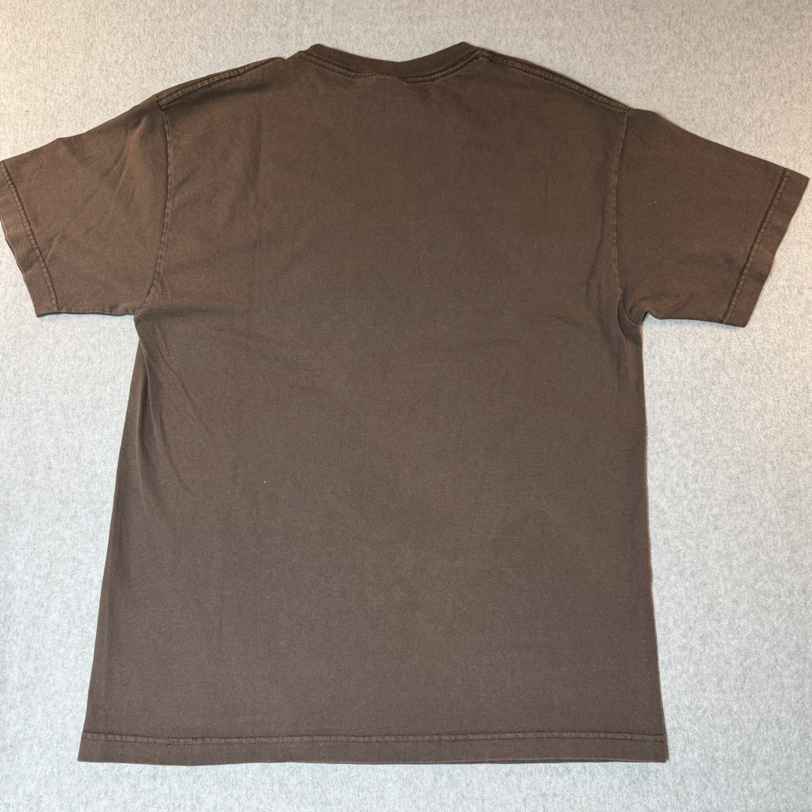 Y2K AC/DC High Voltage Band T Shirt Brown Graphic Rock Tee Men L Distressed Logo