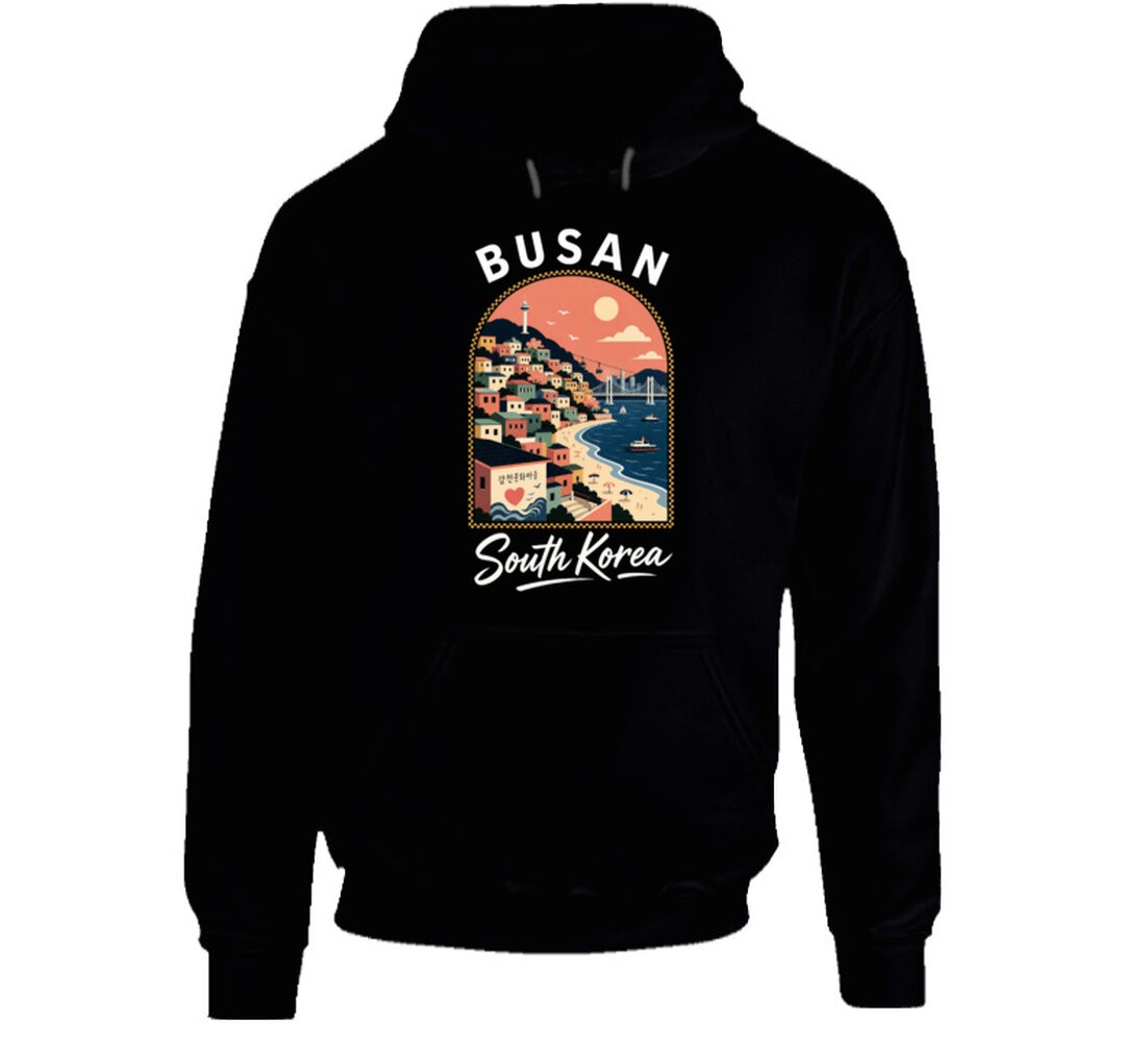Busan South Korea Gamcheon Beach Tourist Souvenir Travel Vacation T-Shirt