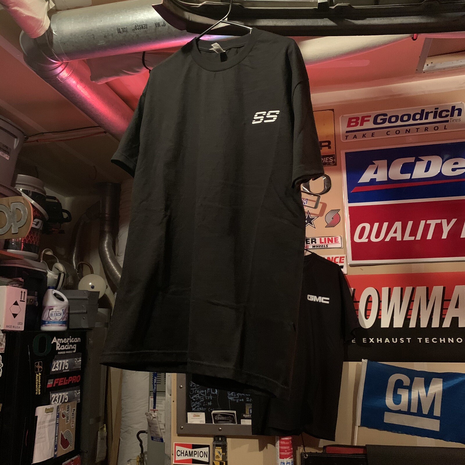 GENUINE CHEVY Silverado 454 SS Black LOGO STYLE T-Shirt OBS V8 Chevrolet C/K 350