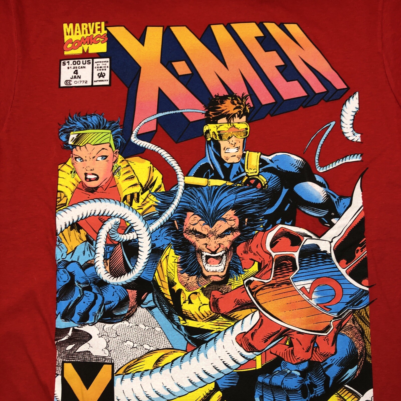 X-Men Marvel Comics Men’s T-Shirt Medium 100% Cotton Retro