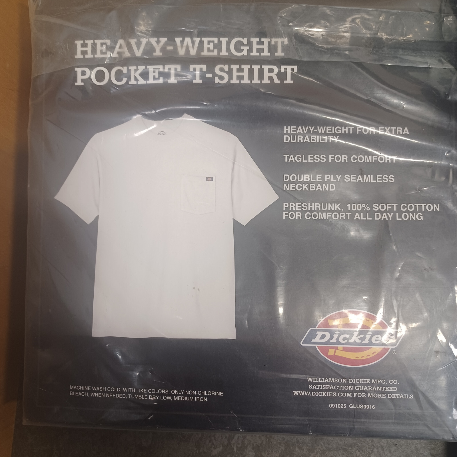 Dark NAVY 3 Count Dickies – Men’s T-shirt W/Pocket, Heavyweight for Durability M