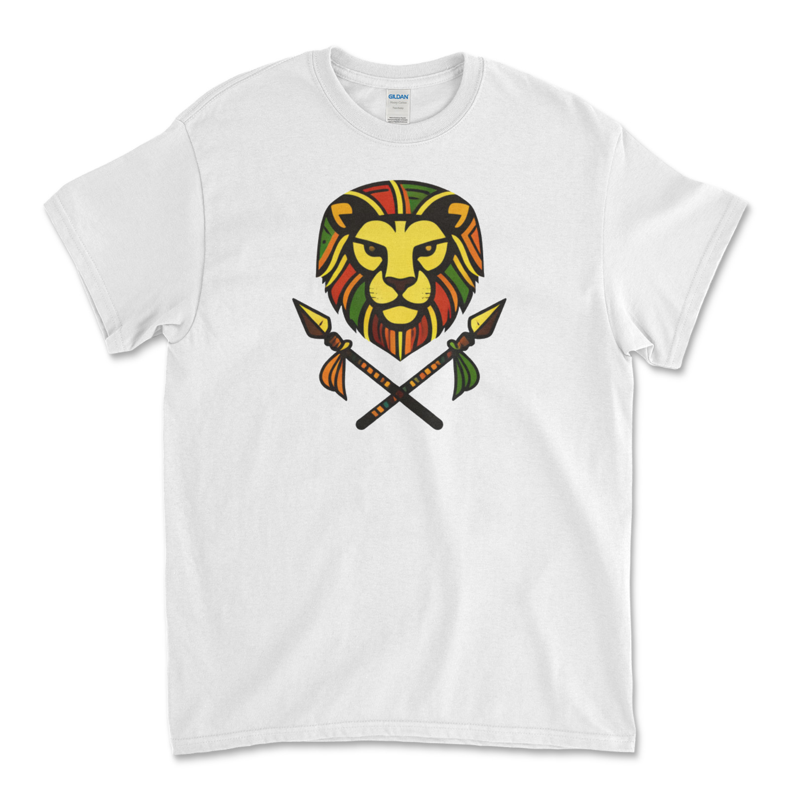 Custom T-Shirt African Lion/ Unisex Soft Style T-Shirts, Gildan Heavy- Cotton
