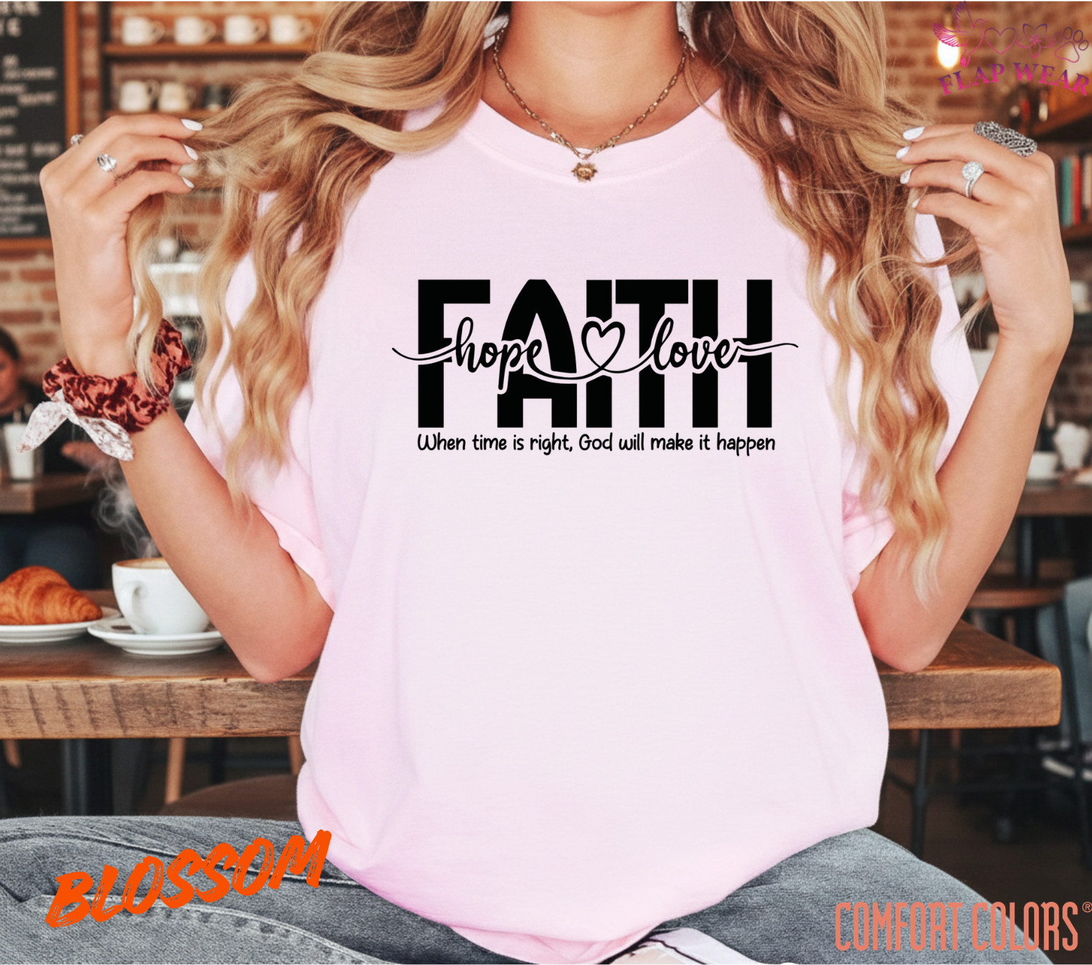 Unisex Faith Hope Love T-Shirt, Men T shirt,Women T shirt Gift ReligionTop