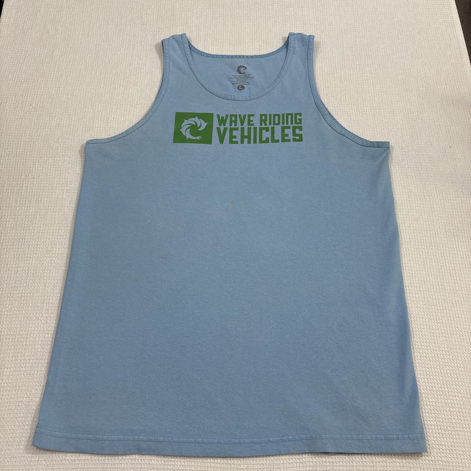 WRV Tank Top Shirt Logo Graphic Print Wave Riding Vehicles Surf Shop Virginia