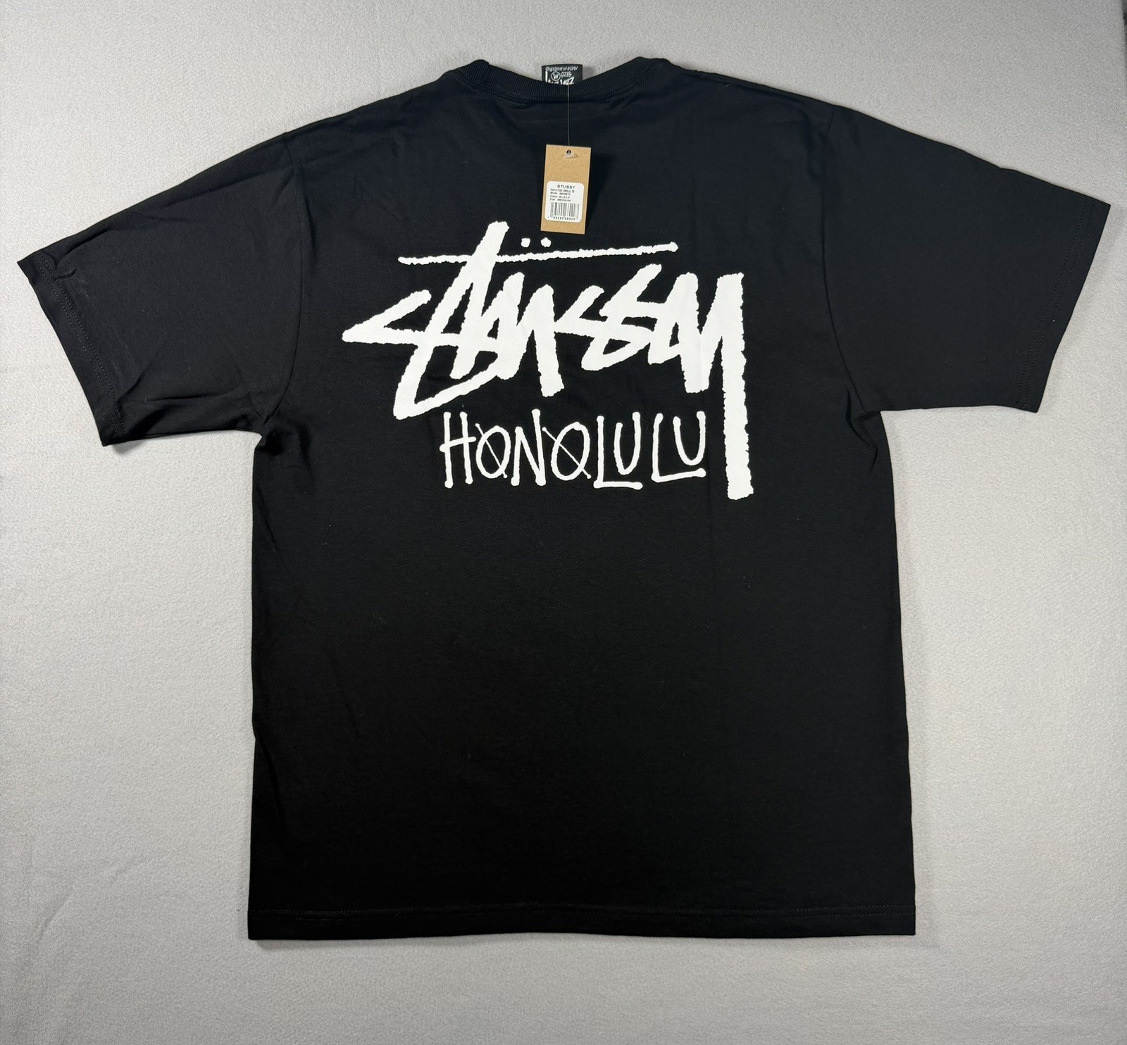 Brand New NWT STUSSY HONOLULU Hawaii Chapter Tee Shirt Limited Mens MEDIUM BLACK