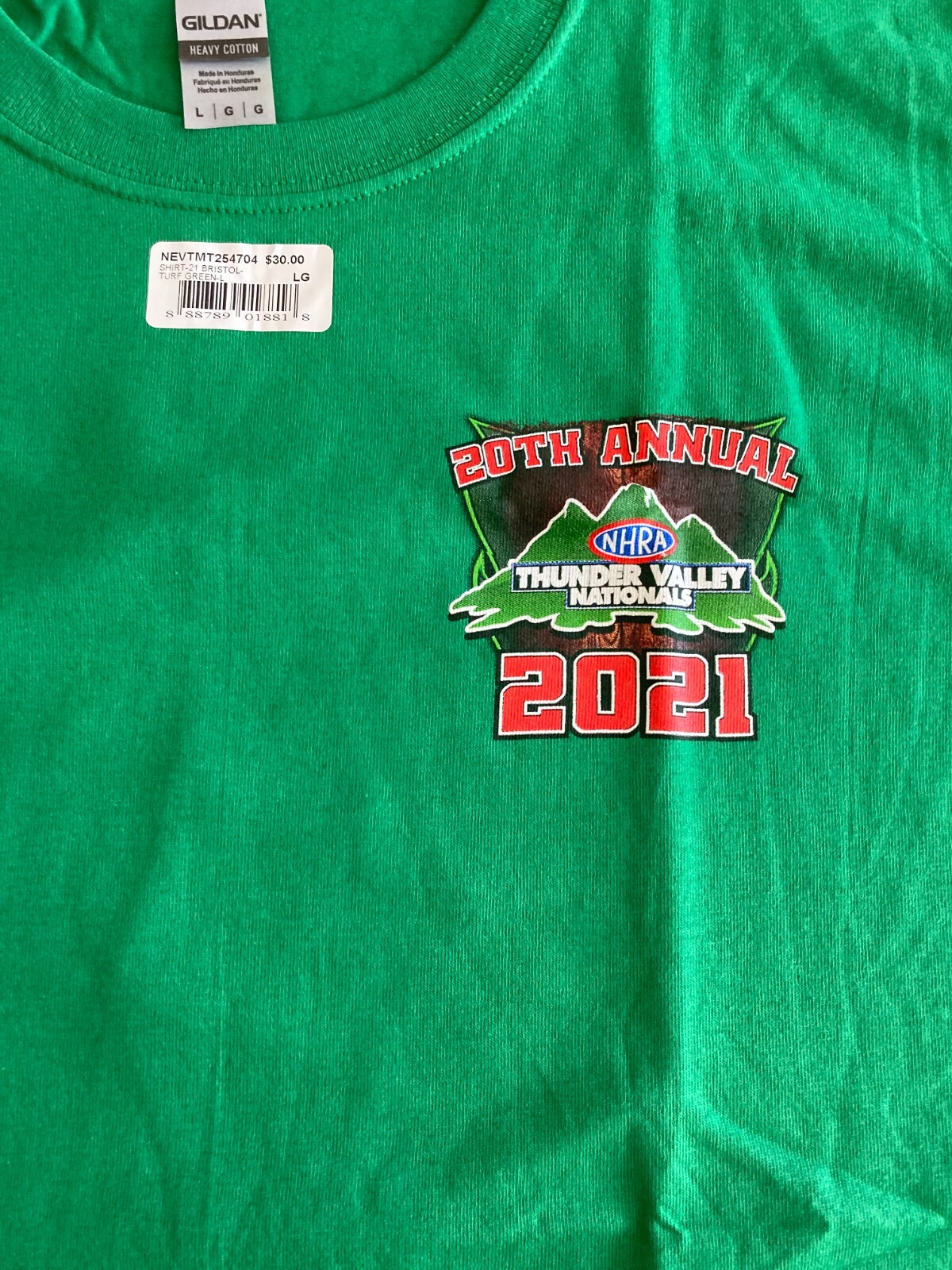 NHRA 2021 Thunder Valley Nats Bristol, TN (254) T-shirt. **PLUS** FREE HAT!