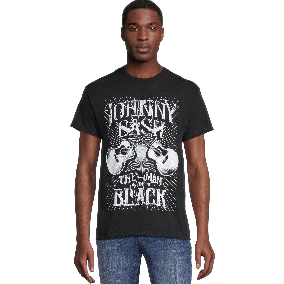 Johnny Cash Rock T-Shirt Size Medium, The Man in Black Shirt, Walmart T-Shirt