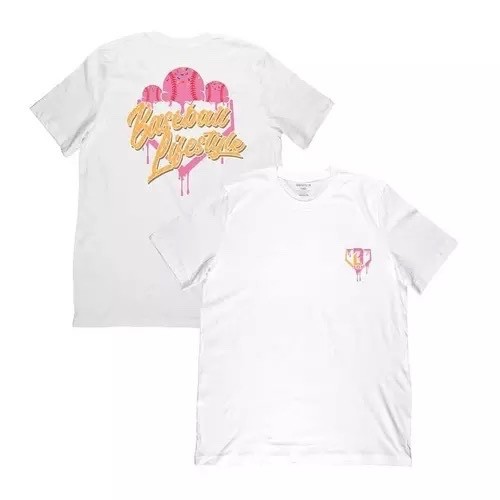 Baseball Lifestyle 101 Medium Strawberry Ice Cream Drip It T Shirt Adult New