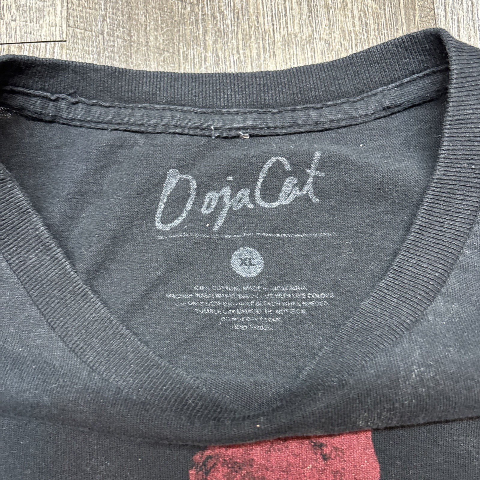 Doja Cat Graphic T-shirt Men XL Black Short Sleeve Music