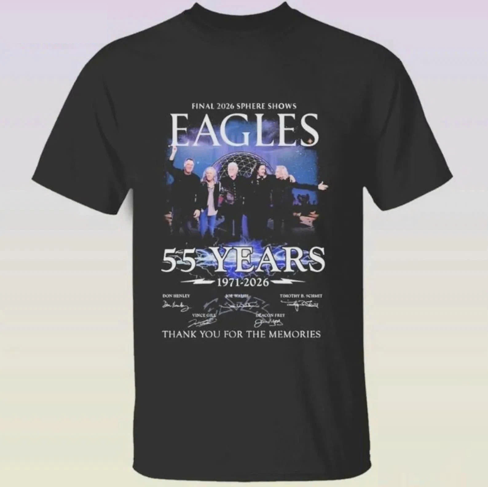 Retro Final 26 Sphere Shows 55 Years 1971 2026 Eagles Graphic Cotton Unisex Tee