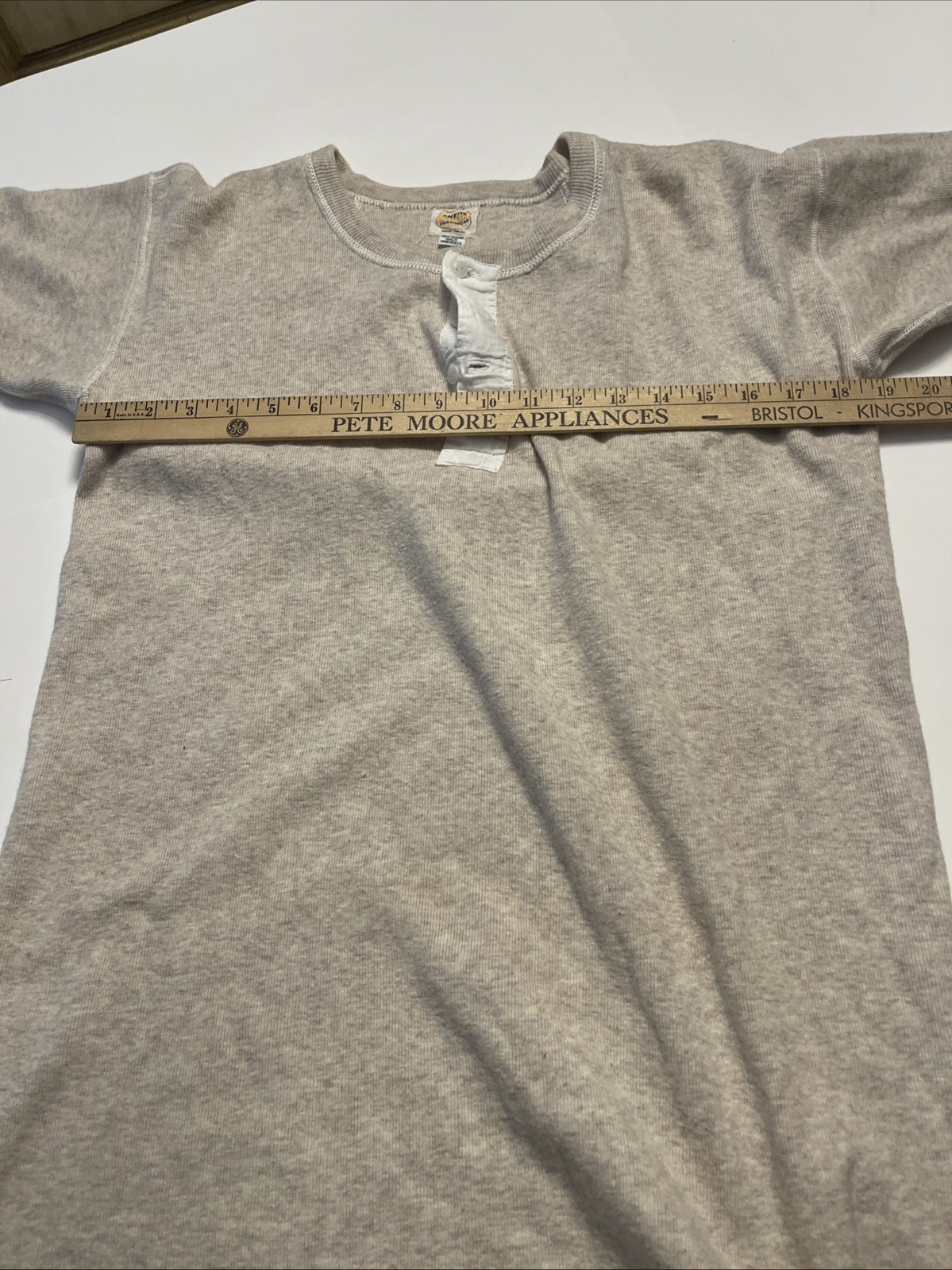 Vintage 1930s Oneita Standard Underwear Long Sleeve Wool Henley M 30s