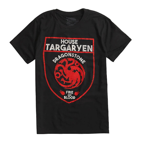Game Of Thrones TARGARYEN DRAGON SHIELD T-Shirt NWT Licensed & Official