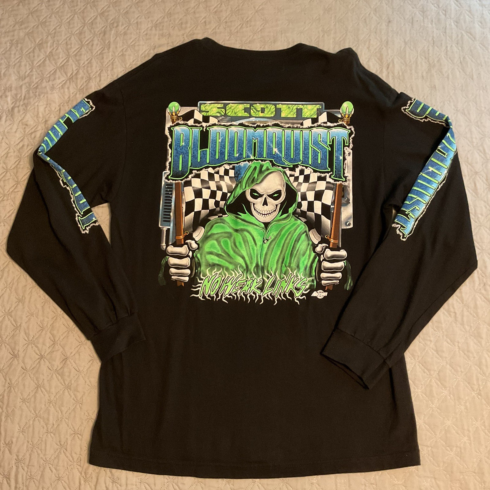 Scott Bloomquist Dirt Track Racing Long Sleeve Shirt No Weak Links L No Tag
