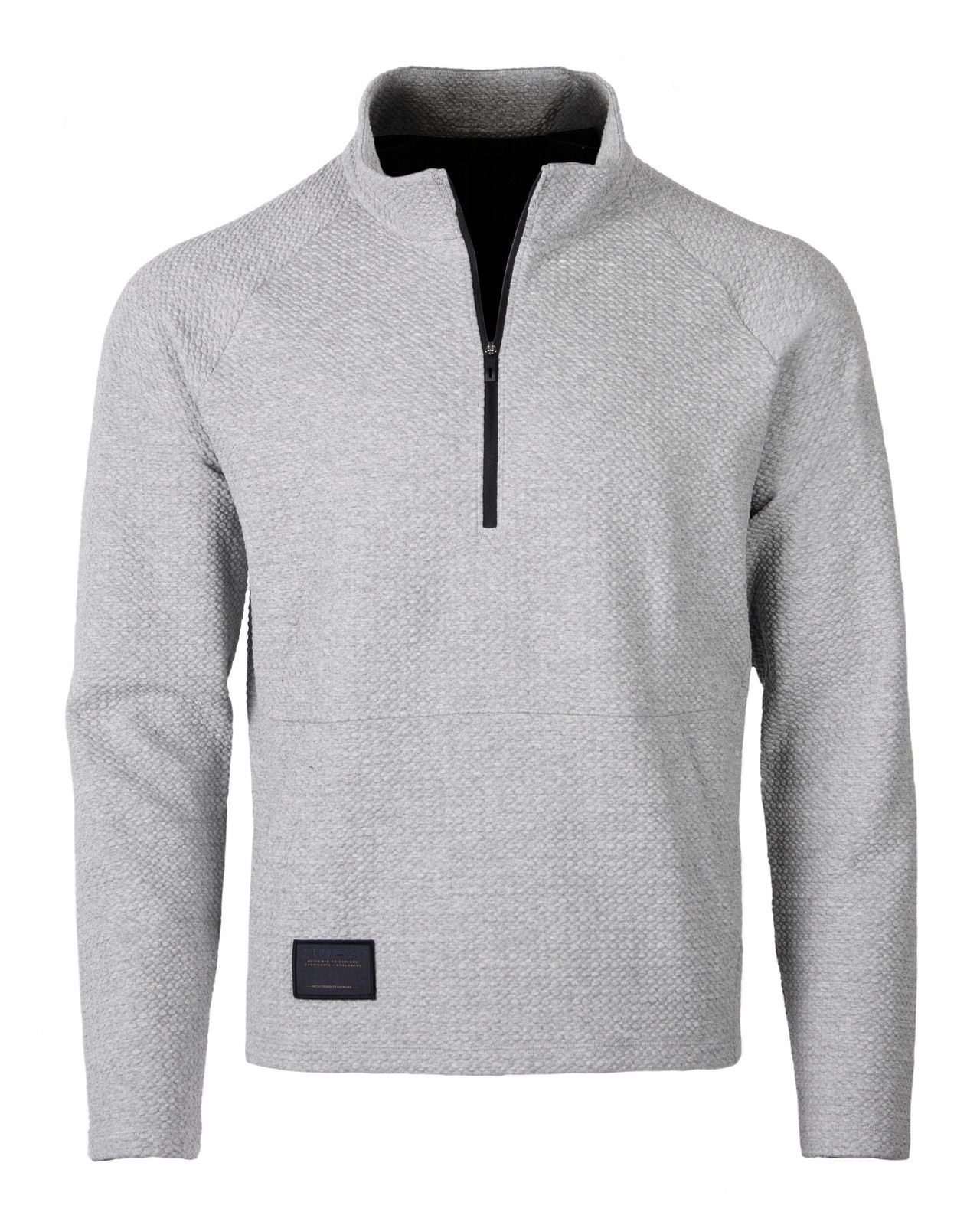 ZIMEGO Mens Quarter Zip Pullover Sweatshirt Activewear Gym Workout Stretch Shirt
